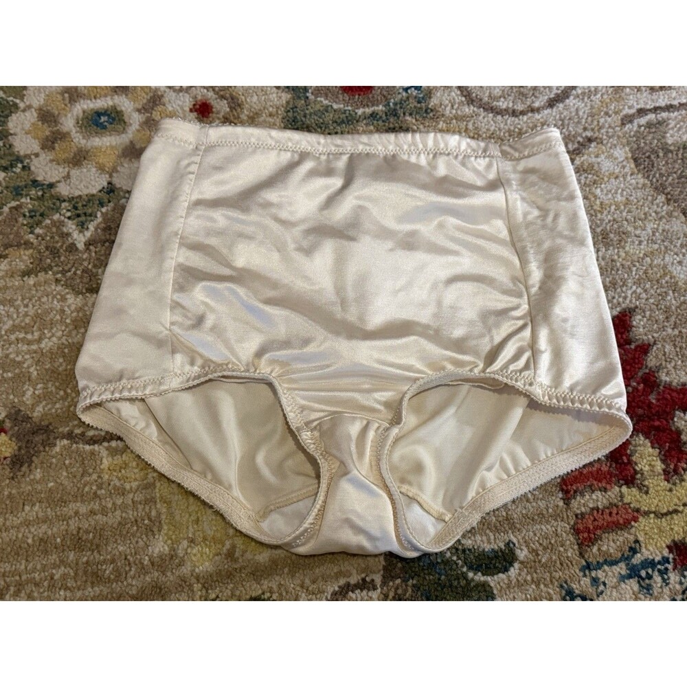 VINTAGE VA BIEN SIZE L Nude HIGH WAISTED SHAPING SLIMMING BRIEFER